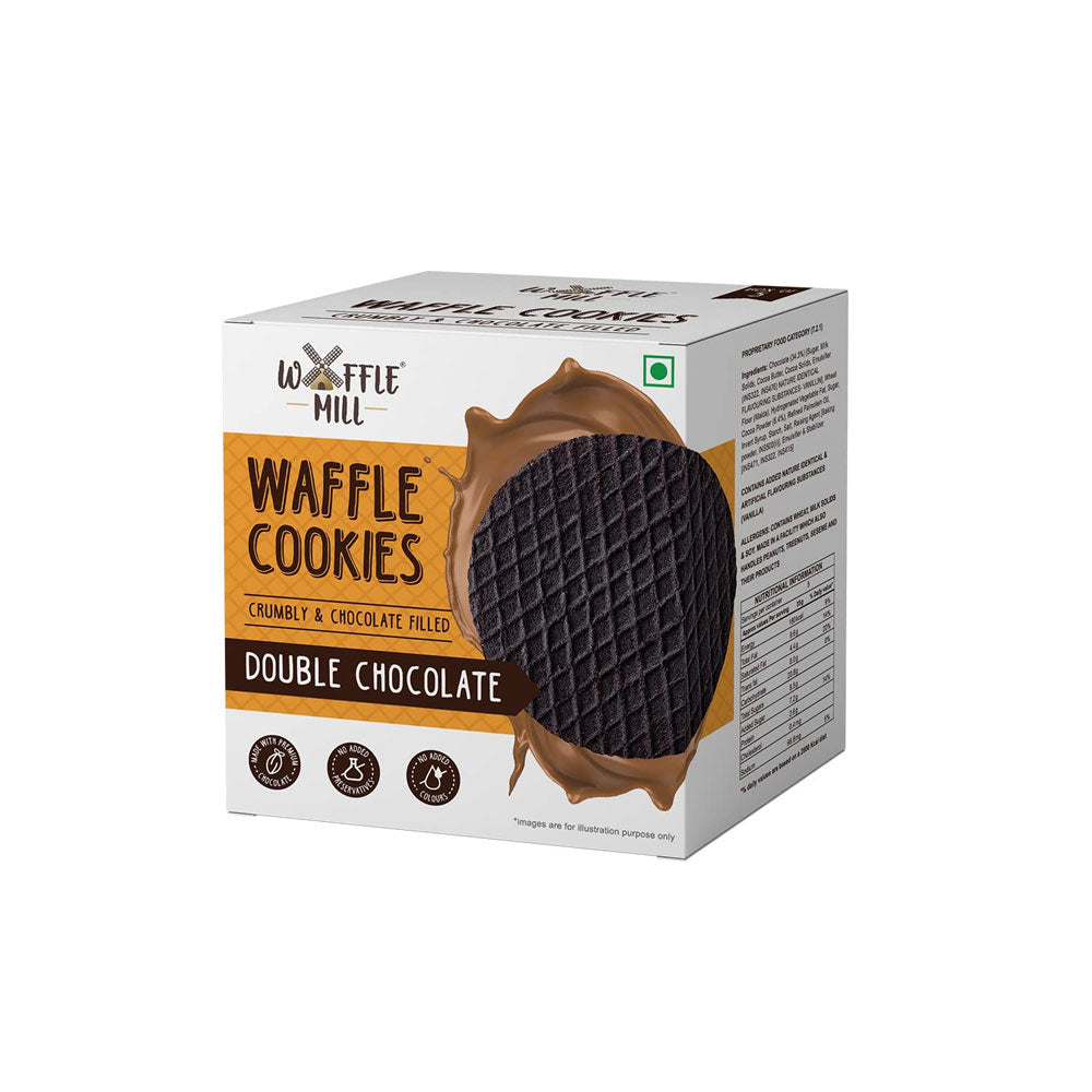 Waffle Cookies Double Chocolate Cookies